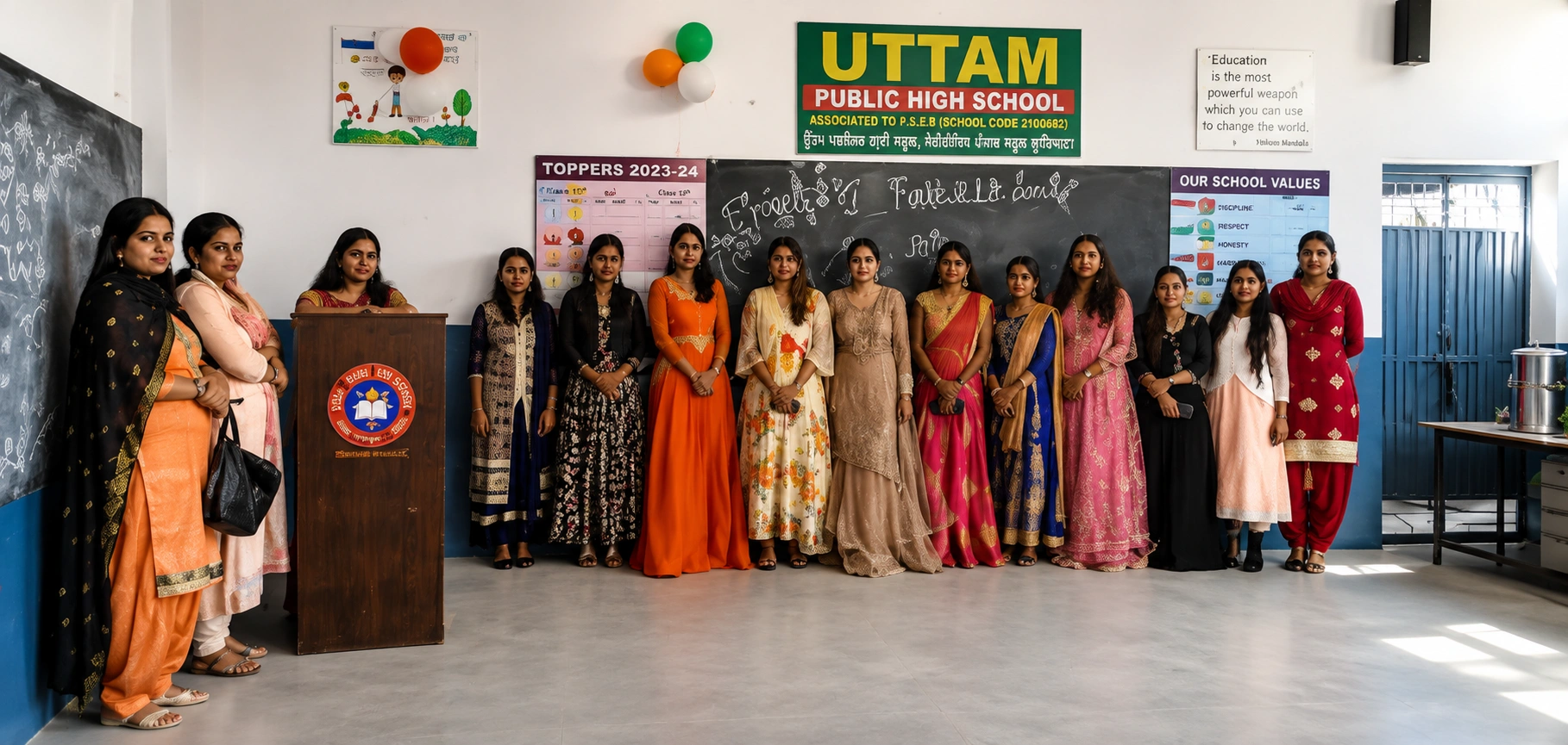 Students performing at the school cultural celebration